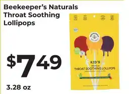 Lifethyme Beekeeper's Naturals Throat Soothing Lollipops offer