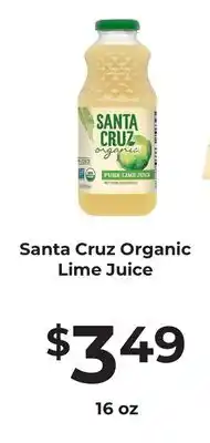 Lifethyme Santa Cruz Organic Lime Juice offer