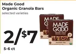 Lifethyme Made Good Organic Granola Bars offer