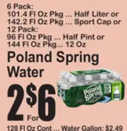 SuperFresh Poland Spring Water offer