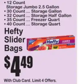 SuperFresh Hefty Slider Bags offer