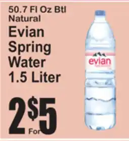 SuperFresh Evian Spring Water offer