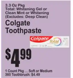 SuperFresh Colgate Toothpaste offer