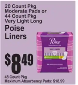 SuperFresh Poise Liners offer
