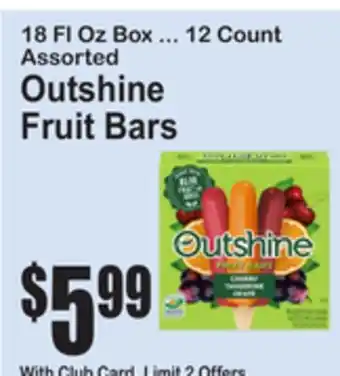 SuperFresh Outshine Fruit Bars offer