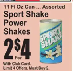 SuperFresh Assorted Sport Shake Power Shakes offer