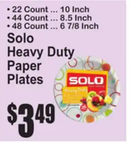 SuperFresh Solo Heavy Duty Paper Plates offer