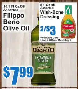 SuperFresh Filippo Berio Olive Oil, Wish-Bone Dressing offer