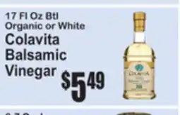 SuperFresh 17 Fl Oz Btl Organic or White Colavita Balsamic Vinegar offer