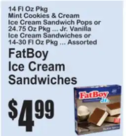 SuperFresh FatBoy Ice Cream Sandwiches offer