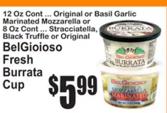SuperFresh BelGioioso Fresh Burrata Cup offer