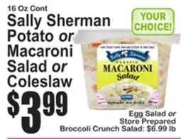 SuperFresh Sally Sherman Potato or Macaroni Salad or Coleslaw offer