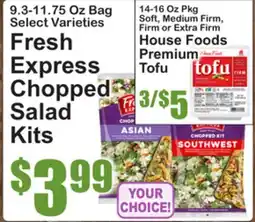 SuperFresh Fresh Express Chopped Salad Kits offer