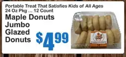 SuperFresh Maple Donuts Jumbo Glazed Donuts offer