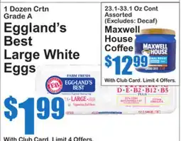 SuperFresh Eggland's Best Large White Eggs offer