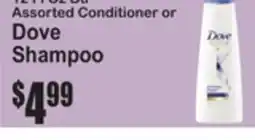 SuperFresh Assorted Conditioner or Dove Shampoo offer