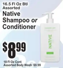SuperFresh Native Shampoo or Conditioner offer