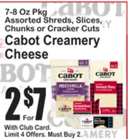 SuperFresh Cabot Creamery Cheese offer