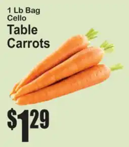 SuperFresh Table Carrots offer