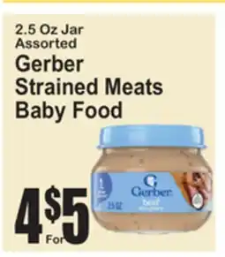 SuperFresh Gerber Strained Meats Baby Food offer