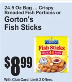 SuperFresh Gorton's Fish Sticks offer