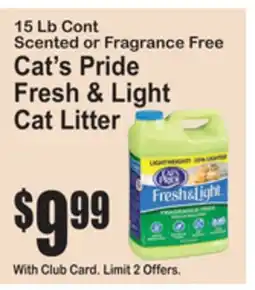 SuperFresh Cat's Pride Fresh & Light Cat Litter offer