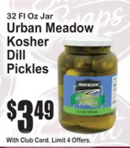 SuperFresh Urban Meadow Kosher Dill Pickles offer