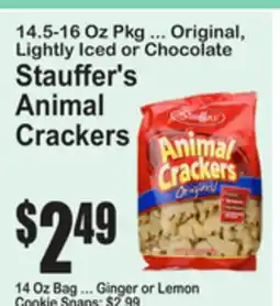 SuperFresh Stauffer's Animal Crackers offer
