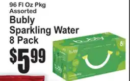 SuperFresh 96 Fl Oz Pkg Assorted Bubly Sparkling Water offer