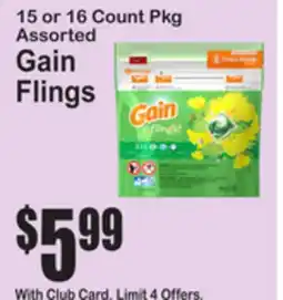SuperFresh Gain Flings offer