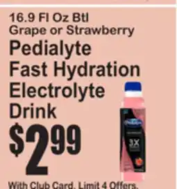 SuperFresh Pedialyte Fast Hydration Electrolyte Drink offer