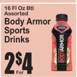 SuperFresh Body Armor Sports Drinks offer