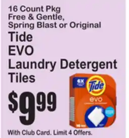 SuperFresh Tide EVO Laundry Detergent Tiles offer
