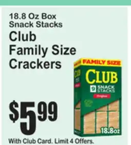 SuperFresh Club Family Size Crackers offer