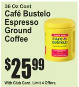 SuperFresh Café Bustelo Espresso Ground Coffee offer