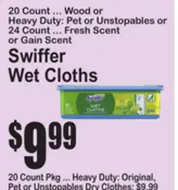 SuperFresh Swiffer Wet Cloths offer