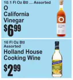 SuperFresh O California Vinegar, Holland House Cooking Wine offer