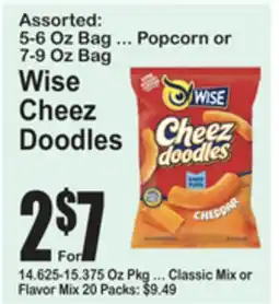 SuperFresh Wise Cheez Doodles offer