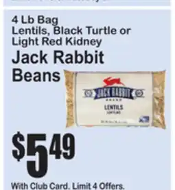 SuperFresh 4 Lb Bag Jack Rabbit Beans offer