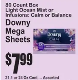SuperFresh Downy Mega Sheets offer