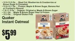 SuperFresh Quaker Instant Oatmeal offer