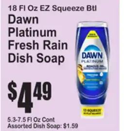 SuperFresh Dawn Platinum Fresh Rain Dish Soap offer