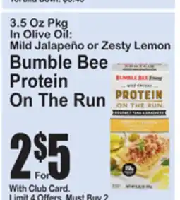 SuperFresh Bumble Bee Protein On The Run offer