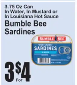 SuperFresh Bumble Bee Sardines offer