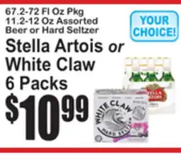 SuperFresh Stella Artois or White Claw 6 Packs offer