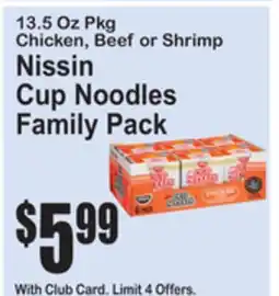 SuperFresh Nissin Cup Noodles Family Pack offer