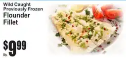 SuperFresh Wild Caught Previously Frozen Flounder Fillet offer