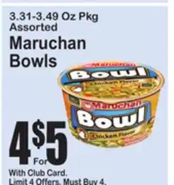 SuperFresh Maruchan Bowls offer