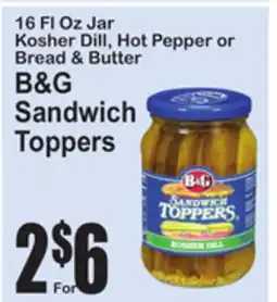 SuperFresh B&G Sandwich Toppers offer