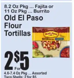 SuperFresh Old El Paso Flour Tortillas offer